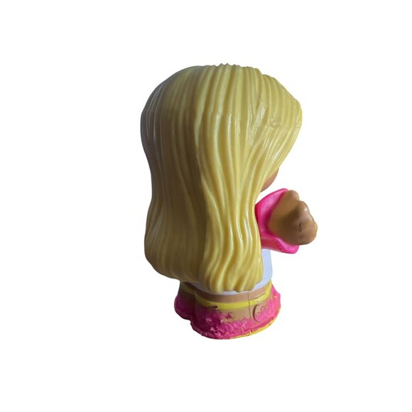Mattel 2022 Little People Blonde Barbie Race Car Driver - Picture 3 of 5